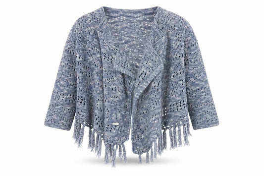 Colloky Girls’ Grey Wrap Jumper 4 Years - Stylish & Lightweight
