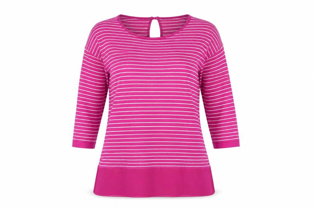 Casamia Women's Pink Striped Tunic, Size M
