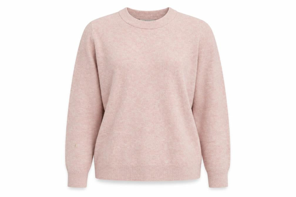 Marks & Spencer Women's Pink Knit Crew Neck Jumper, Medium