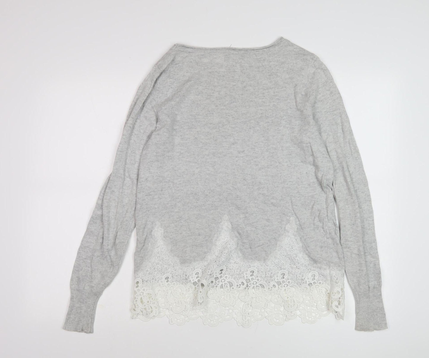 Mint Velvet Women's Grey Pullover Jumper Size 10