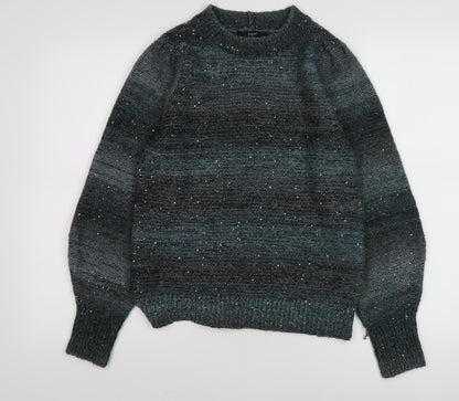 Next Women's Grey Sequin Pullover Jumper M