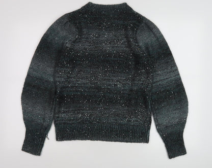 Next Women's Grey Sequin Pullover Jumper M
