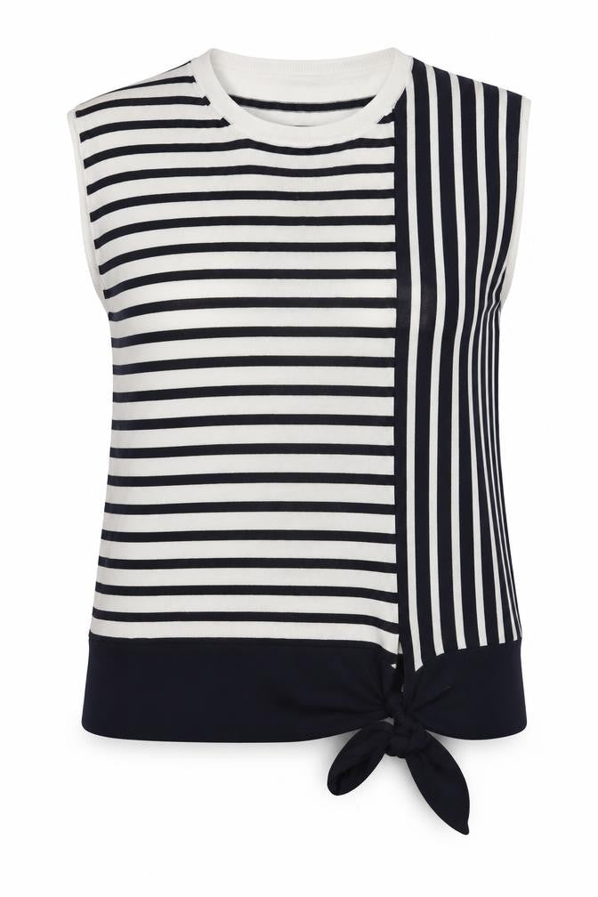 Marks & Spencer Women's Sleeveless Stripe Pullover Jumper