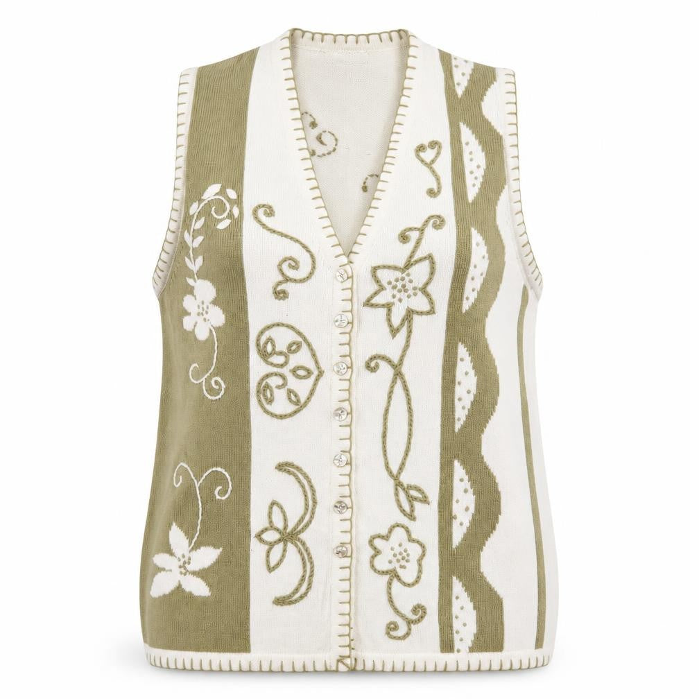 Windsmoor Women's Multicoloured V-Neck Vest - Size S