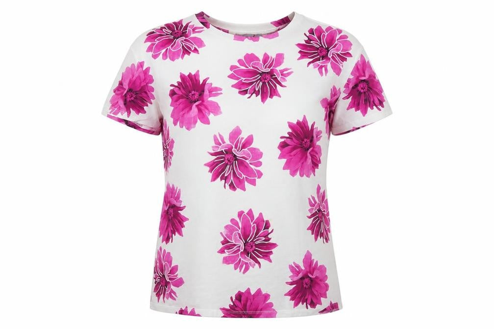 Marks & Spencer Women's Multicoloured Floral T-Shirt, Size 14