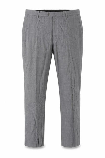 Next Men's Grey Trousers 34S Wool Blend Workwear