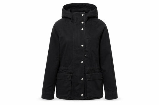 Gap Women's Black Hooded Jacket Medium Casual Style