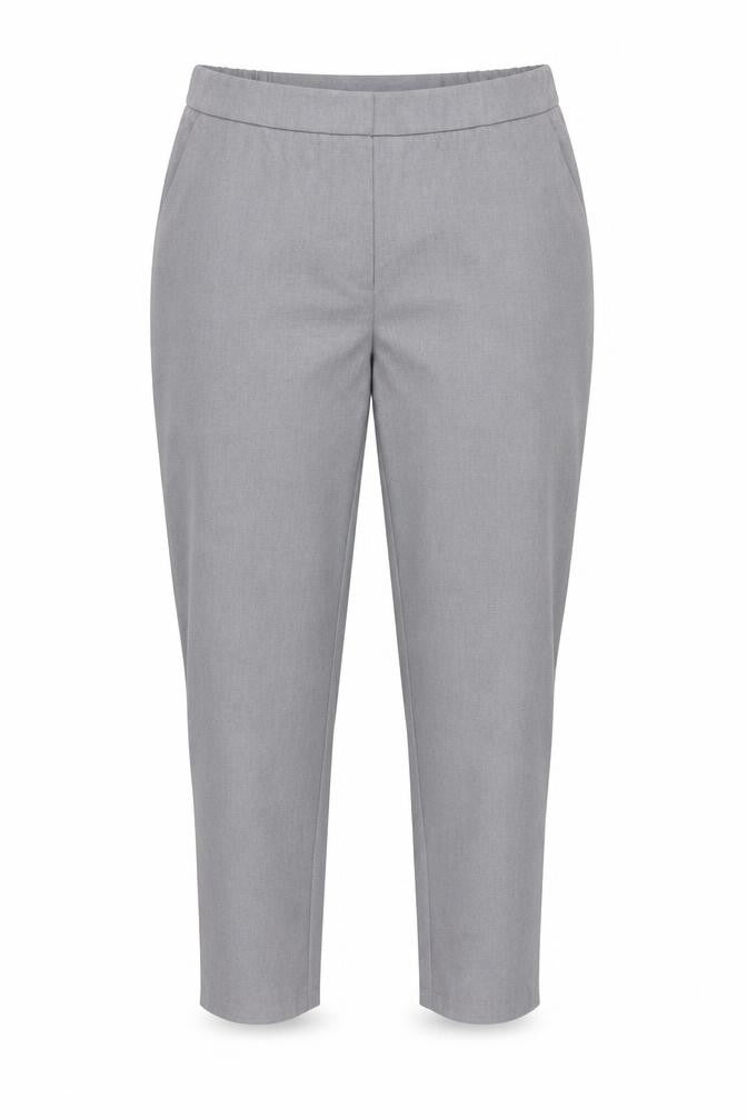 Capsule Women's Grey Plus Size Relaxed Trousers, 26R