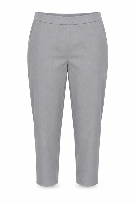 Capsule Women's Grey Plus Size Relaxed Trousers, 26R