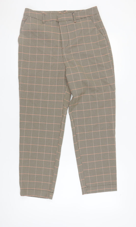 Collusion Men's Multicoloured Check Trousers Size 30