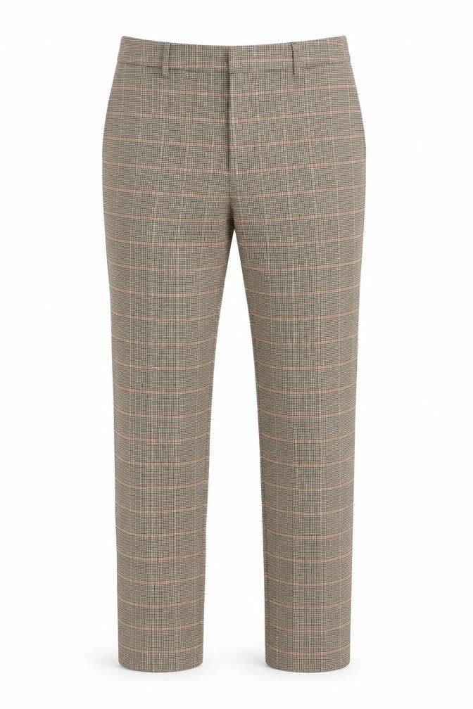 Collusion Men's Multicoloured Check Trousers Size 30