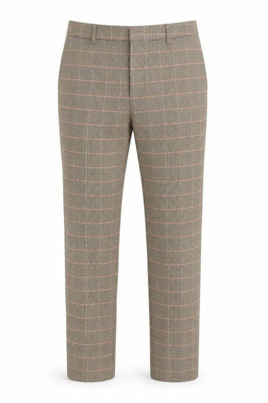 Collusion Men's Multicoloured Check Trousers Size 30