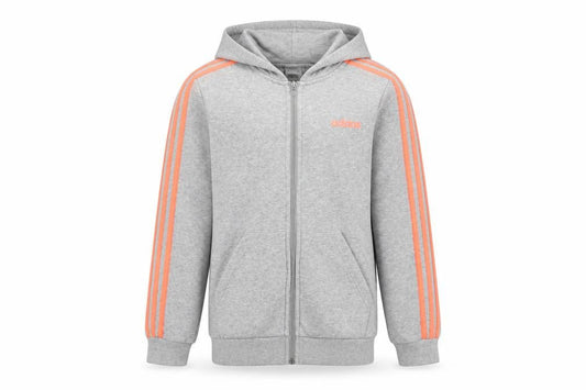 Adidas Girls Grey Full Zip Hoodie 13-14 Years Sports Fashion