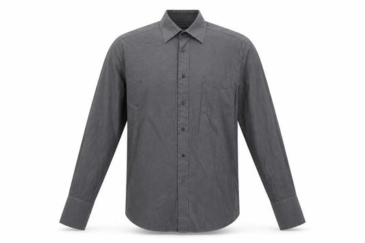 Thomas Nash Men’s Grey Cotton Dress Shirt Size 15 Formal