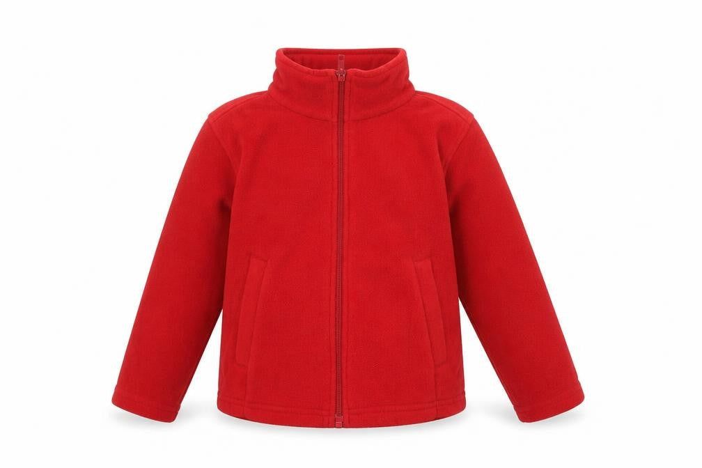 Regatta Professional Girls Red Fleece Jacket, Lightweight, Size 2Y