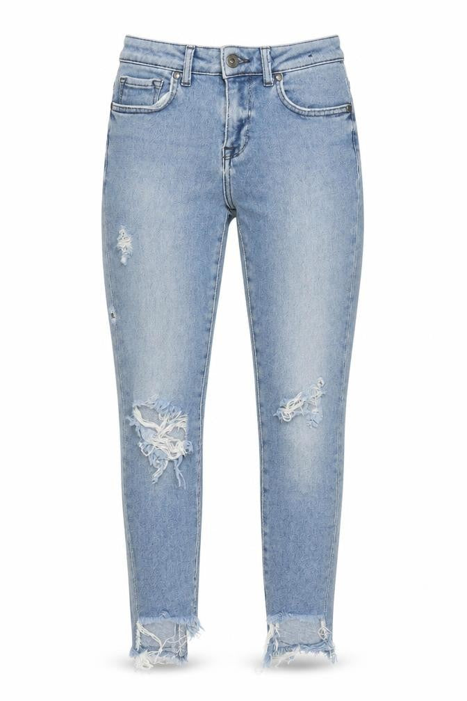 Firetrap Women's Blue Skinny Distressed Jeans Size 26