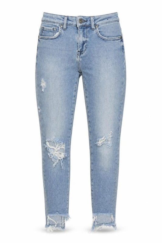 Firetrap Women's Blue Skinny Distressed Jeans Size 26