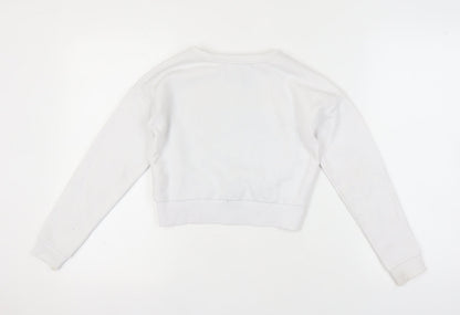 Back view of Harry Potter girls’ white pullover sweatshirt 9-10 yrs
