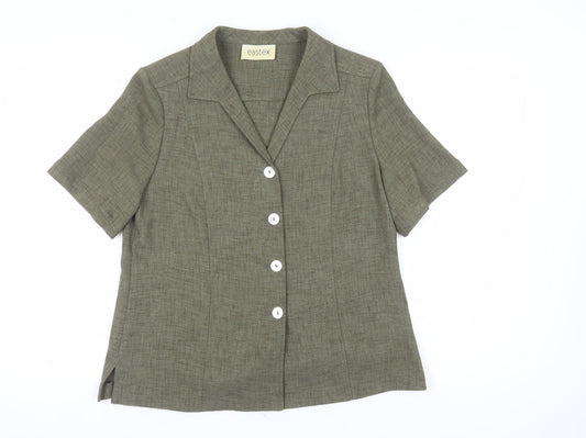Eastex Women's Brown Suit Top, Size 14, Classic Style