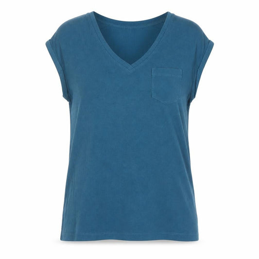 FatFace Women's Blue V-Neck Sleeveless Top, UK 8