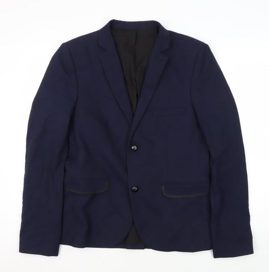 Topman Men's Blue Blazer, Size 40, Formal Jacket