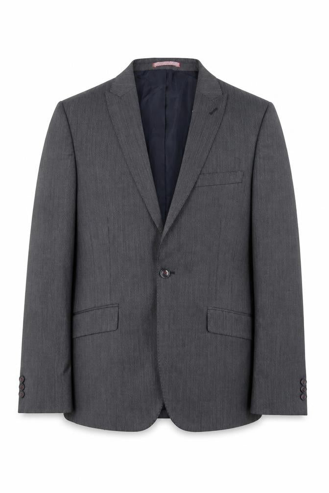 Marks & Spencer Men's Grey Slim Blazer, Size 38R