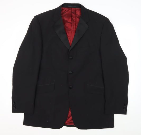 Burton Men's Black Tuxedo Blazer, 42 Regular Fit