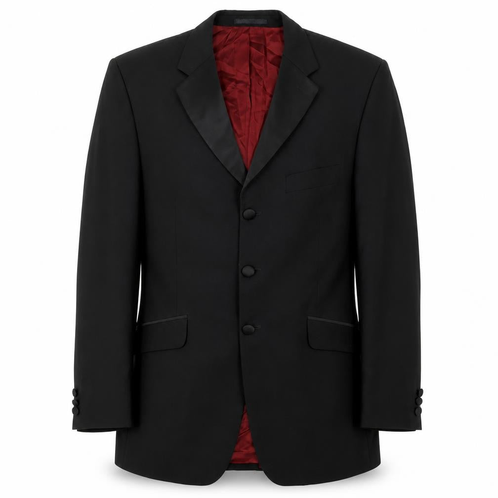 Burton Men's Black Tuxedo Blazer, 42 Regular Fit