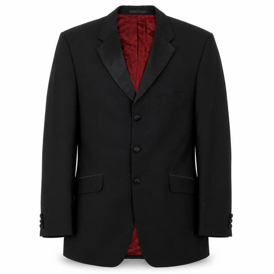 Burton Men's Black Tuxedo Blazer, 42 Regular Fit