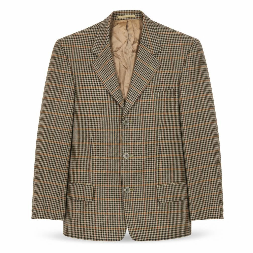 Elit International Men's Multicoloured Check Blazer 38R