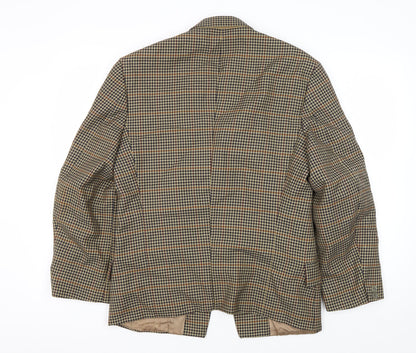 Elit International Men's Multicoloured Check Blazer 38R
