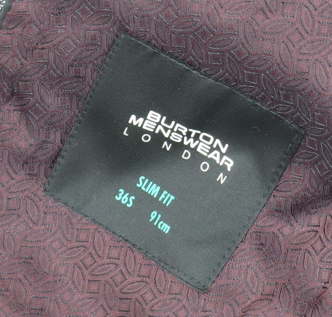Burton Menswear London Grey Slim Fit Blazer 36S