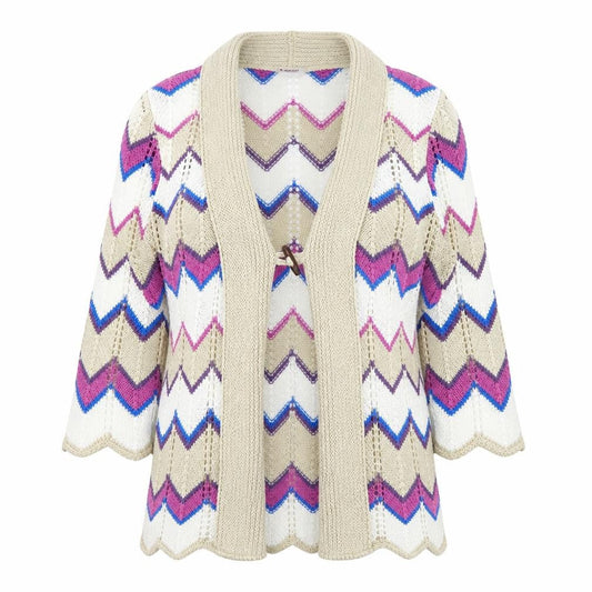 Damart Women's Multicoloured Cardigan M