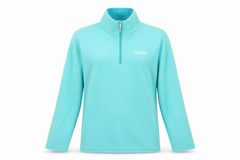 Regatta Women's Blue 1/4 Zip Fleece Sweatshirt UK 12