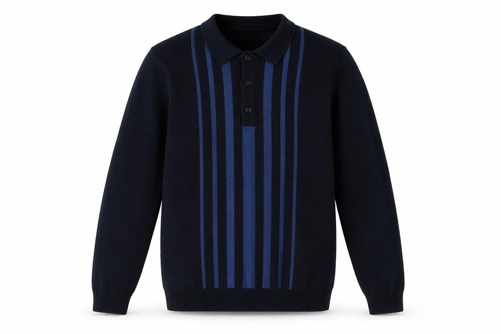 Marks & Spencer Men's Blue Striped Pullover Jumper S