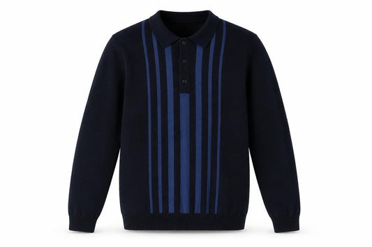 Marks & Spencer Men's Blue Striped Pullover Jumper S