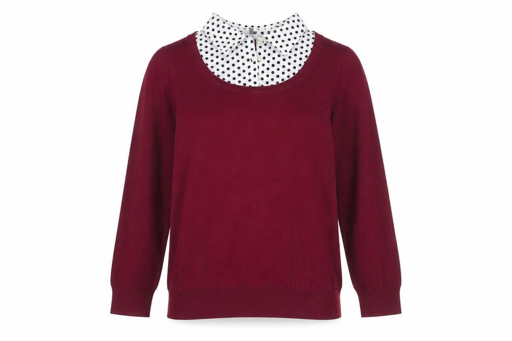 Laura Ashley Women's UK 12 Polka Dot Jumper