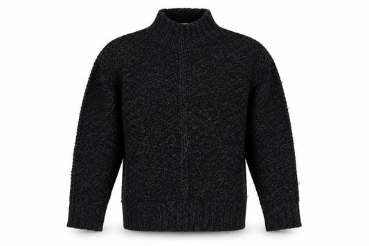 Front view of Red Herring Men's Black Knit jumper M