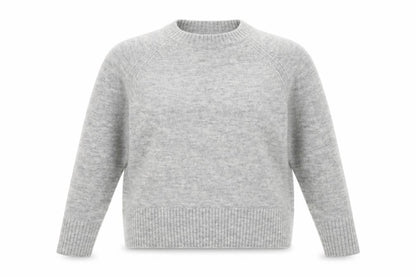 Mango Women's Grey Wool Blend Pullover Jumper XS