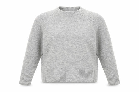 Mango Women's Grey Wool Blend Pullover Jumper XS