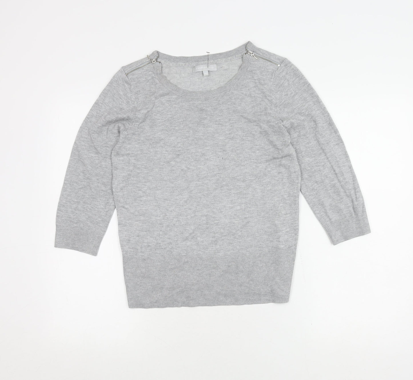 Red Herring Women's Grey Pullover Jumper Size 12