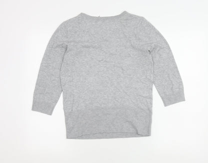 Back view of Red Herring Women's Grey jumper, size 12