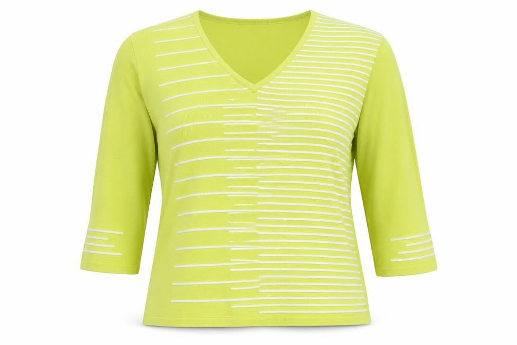 Marble Women's Green V-Neck Pullover Jumper Size 12
