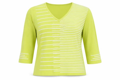 Marble Women's Green V-Neck Pullover Jumper Size 12
