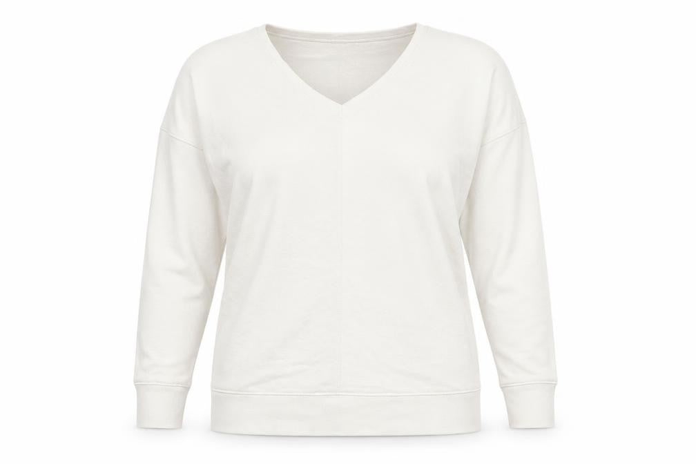 Gap Women's White V-Neck Pullover Jumper - Size M