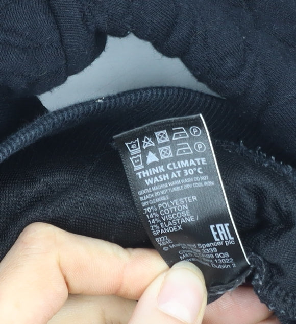 Marks and Spencer Women's Black Pullover Sweatshirt Size 14