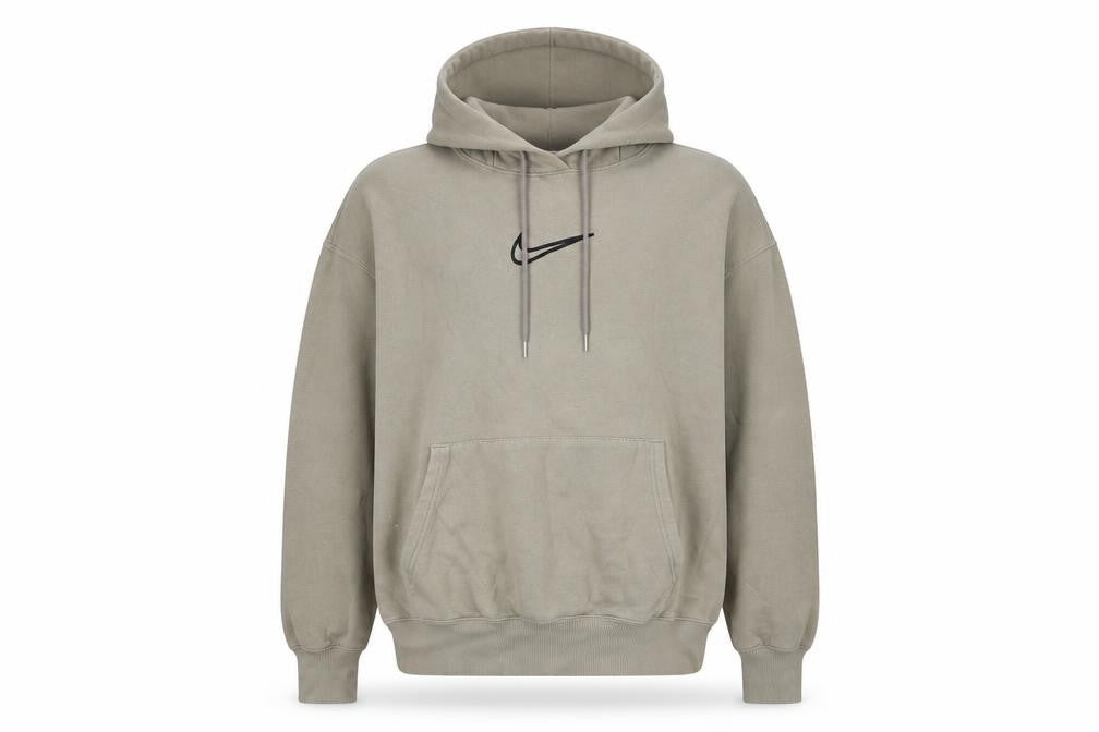 Nike Men's Beige Pullover Hoodie M Hooded