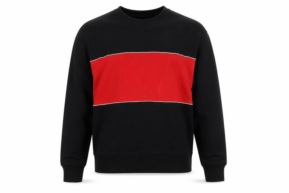 Topman Men's Black Red Pullover Sweatshirt M