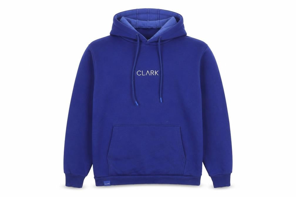mula. Men's Blue Hoodie M Pullover with Logo