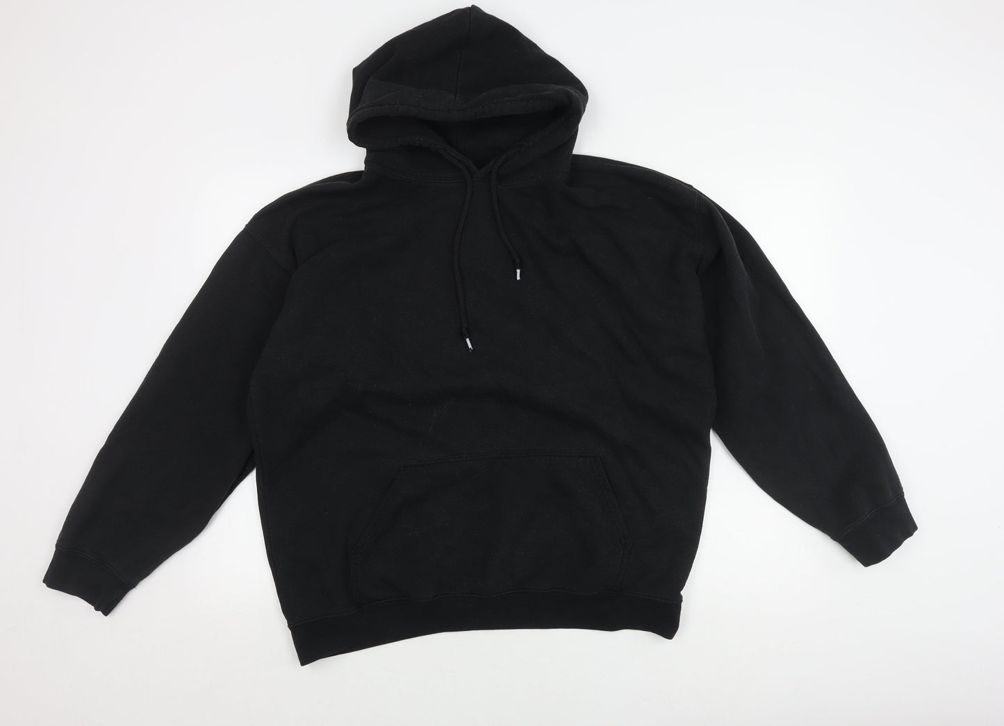 boohooMAN Men's M Black Cartoon Pullover Hoodie